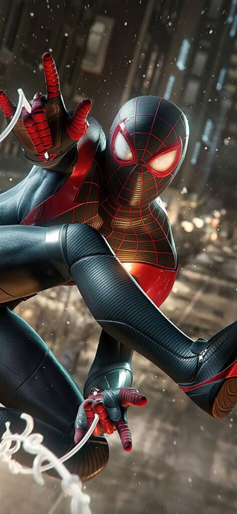 HD wallpaper of saving lives Miles morales wallpaper for ios 16 