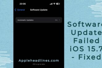 Software Update Failed iOS 15.7, Fix it with this tips