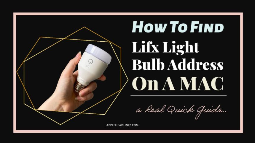 hand holding Lifx smart Light Bulb