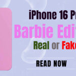 Pink i phone backside and text iphone 16 pro barbie edition real or fake