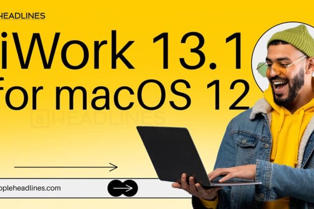 Text iwork 13.1 for macos 12 and the man with laptop